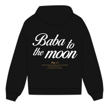 Charger l&#39;image dans la galerie, Hoodie « Baba to the moon » - Noir
